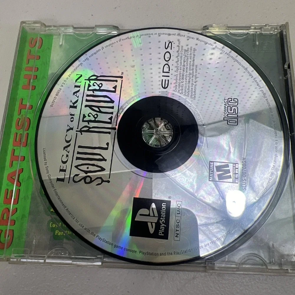 Legacy of Kain Soul Reaver Playstation 1 PS1 1999 Greatest Hits Complete Manual